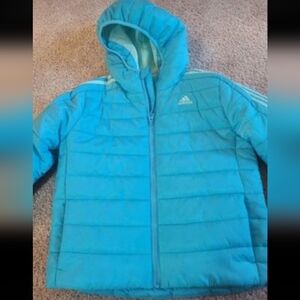 Adidas puffer jacket, girls size 7-8